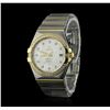 Image 2 : Omega 18KT Two-Tone 1.02 ctw Constellation Mens Watch