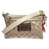Image 1 : Coach Metallic Gold Canvas Monogram Poppy Crossbody Bag