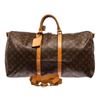 Image 1 : Louis Vuitton Monogram Canvas Leather Keepall 50 cm Bandouliere Duffle Bag