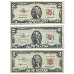 (6) 1953 $2 Legal Tender Star Notes