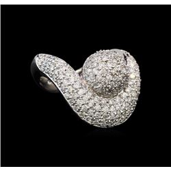 14KT White Gold 1.06 ctw Diamond Ring