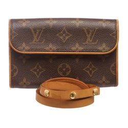 Louis Vuitton Monogram Canvas Leather Florentine Pochette Bag