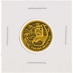 1985  1/4 oz China Panda Gold Coin