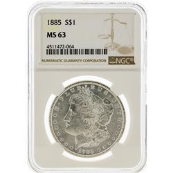 1885 NGC MS63 Morgan Silver Dollar