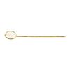 Image 1 : White Crystal Stick Pin - Yellow Gold Plated