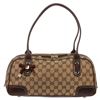 Image 1 : Gucci Beige Brown Canvas Monogram Princy Boston Bag