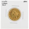 Image 1 : 1894 $5 Liberty Head Half Eagle Gold Coin