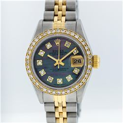 Rolex Two-Tone Tahitian MOP VVS Diamond Dial DateJust Ladies Watch