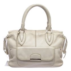 Tod's Off White Leather Handbag