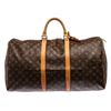 Image 1 : Louis Vuitton Monogram Canvas Leather Keepall 55 cm Duffle Bag Luggage