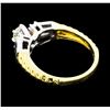 Image 3 : 0.64 ctw Diamond Ring - 14KT Yellow And White Gold