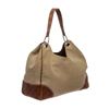 Image 3 : Gucci Brown Beige Canvas Leather Hobo Shoulder Bag