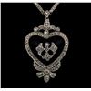 Image 2 : 0.64 ctw Diamond Necklace - 14KT White Gold
