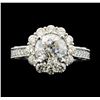 Image 2 : 3.57 ctw Diamond Ring - 14KT White Gold