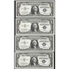 Image 1 : Lot of (4) Consecutive 1957 $1 Silver Certificate Notes Uncirculated