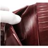 Image 9 : Chanel Burgundy Caviar CC Logo Leather Long Wallet