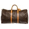 Image 1 : Louis Vuitton Monogram Canvas Leather Keepall 60 cm Duffle Bag Luggage