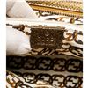 Image 6 : Gucci Gold Beige Monogram Metallic Leather Bowling Bag