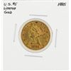 Image 1 : 1885 $5 Liberty Head Half Eagle Gold Coin
