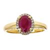 Image 1 : 1.7 ctw Ruby and Diamond Ring - 10KT Yellow Gold