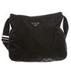 Image 1 : Prada Black Nylon Zip Top Shoulder Bag