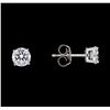 Image 2 : 1.02 ctw Diamond Earrings - 14KT White Gold