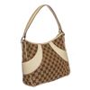 Image 3 : Gucci White Brown Canvas Leather Monogram Shoulder Bag