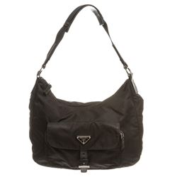 Prada Black Nylon Shoulder Bag