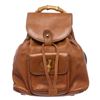 Image 1 : Gucci Brown Leather Drawstring Bamboo Mini Backpack