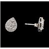 Image 2 : 0.70 ctw Diamond Earrings - 14KT White Gold