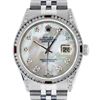 Image 1 : Rolex Mens Stainless Steel Diamond Lugs & Ruby Channel Set Datejust Wristwatch