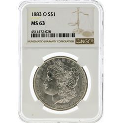 1883-O NGC MS63 Morgan Silver Dollar