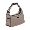 Image 2 : Tod's Gray Canvas Blue Patent Leather Trim Shopper Shoulder Handbag