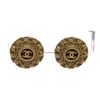 Image 1 : Chanel Vintage Gold CC Chain Clip On Earrings