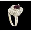 Image 4 : 1.02 ctw Ruby and Diamond Ring - Platinum