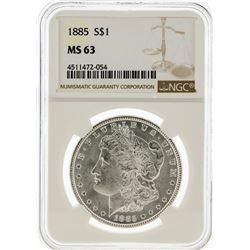 1885 NGC MS63 Morgan Silver Dollar