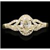 Image 2 : 0.97 ctw Diamond Ring - 14KT Yellow Gold