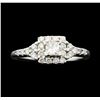Image 2 : 0.60 ctw Diamond Ring - 14KT White Gold