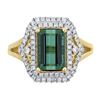 Image 1 : 2.99 ctw Tourmaline and Diamond Ring - 14KT Yellow Gold