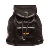 Image 1 : Gucci Black Leather Drawstring Bamboo Mini Backpack