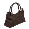 Image 2 : Gucci Brown Fabric Leather Trim Bamboo Shoulder Bag