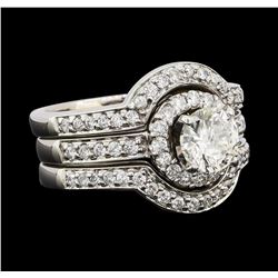 1.90 ctw Diamond Ring - 18KT White Gold