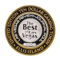 .999 Silver Ellis Island Casino & Brewery Las Vegas $10 Limited Edition Gaming T