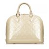 Image 2 : Louis Vuitton Off White Pearl Vernis Monogram Alma PM Handbag