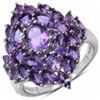 Image 1 : Sterling Silver African Amethyst Ring