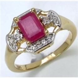 Sterling Silver Ruby Ring