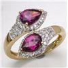 Image 1 : Sterling Silver Purple Garnet Ring