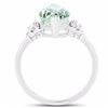 Image 2 : Sterling Silver Green Amethyst Ring