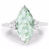 Image 3 : Sterling Silver Green Amethyst Ring