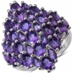 Sterling Silver African Amethyst Ring